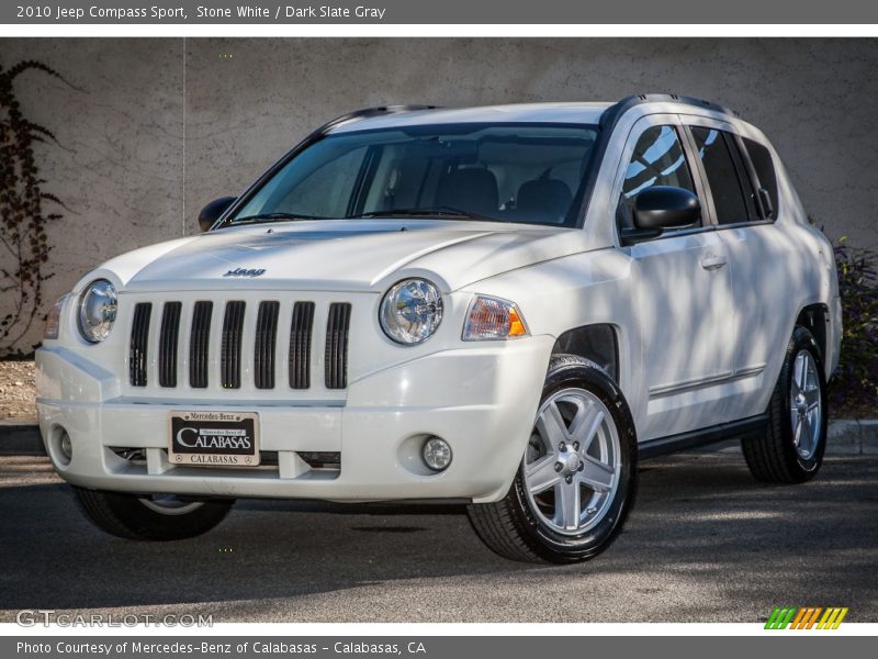 Stone White / Dark Slate Gray 2010 Jeep Compass Sport
