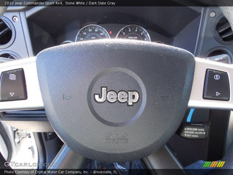 Stone White / Dark Slate Gray 2010 Jeep Commander Sport 4x4