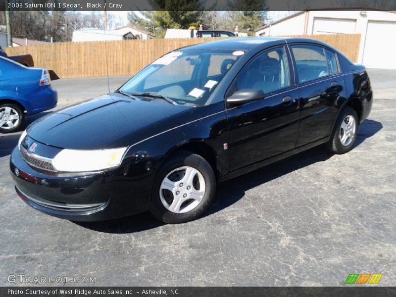 Black / Gray 2003 Saturn ION 1 Sedan