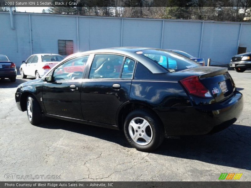 Black / Gray 2003 Saturn ION 1 Sedan