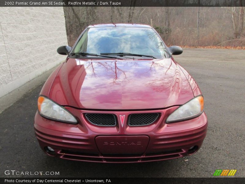 Redfire Metallic / Dark Taupe 2002 Pontiac Grand Am SE Sedan