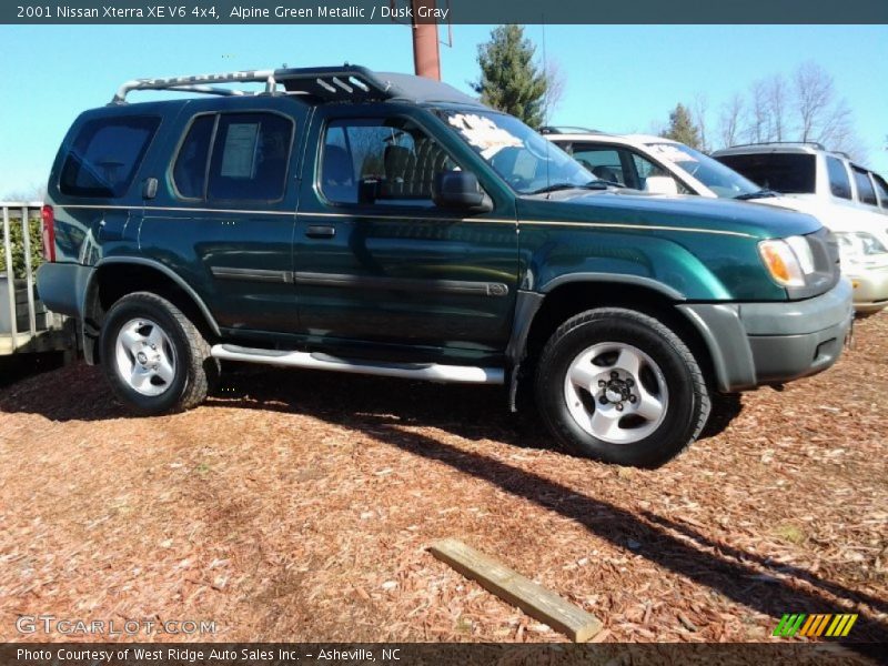 Alpine Green Metallic / Dusk Gray 2001 Nissan Xterra XE V6 4x4