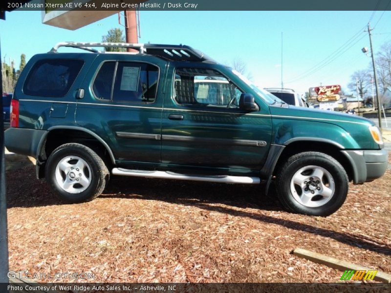 Alpine Green Metallic / Dusk Gray 2001 Nissan Xterra XE V6 4x4