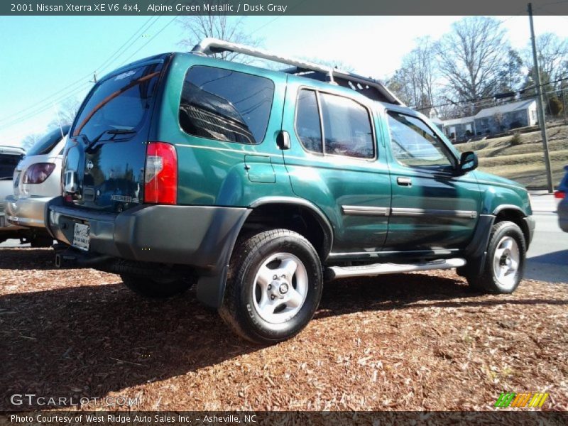 Alpine Green Metallic / Dusk Gray 2001 Nissan Xterra XE V6 4x4