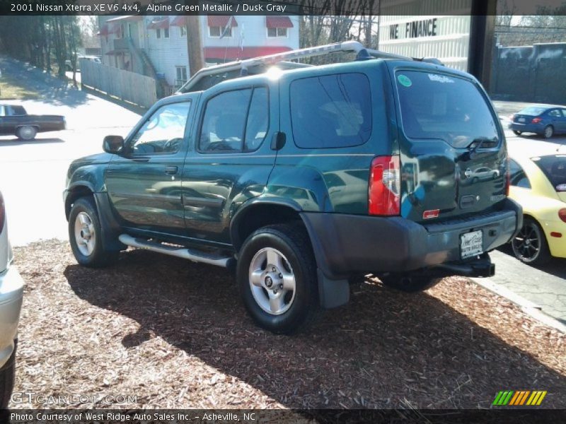 Alpine Green Metallic / Dusk Gray 2001 Nissan Xterra XE V6 4x4