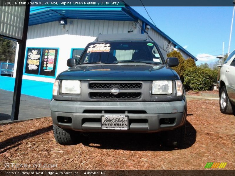 Alpine Green Metallic / Dusk Gray 2001 Nissan Xterra XE V6 4x4
