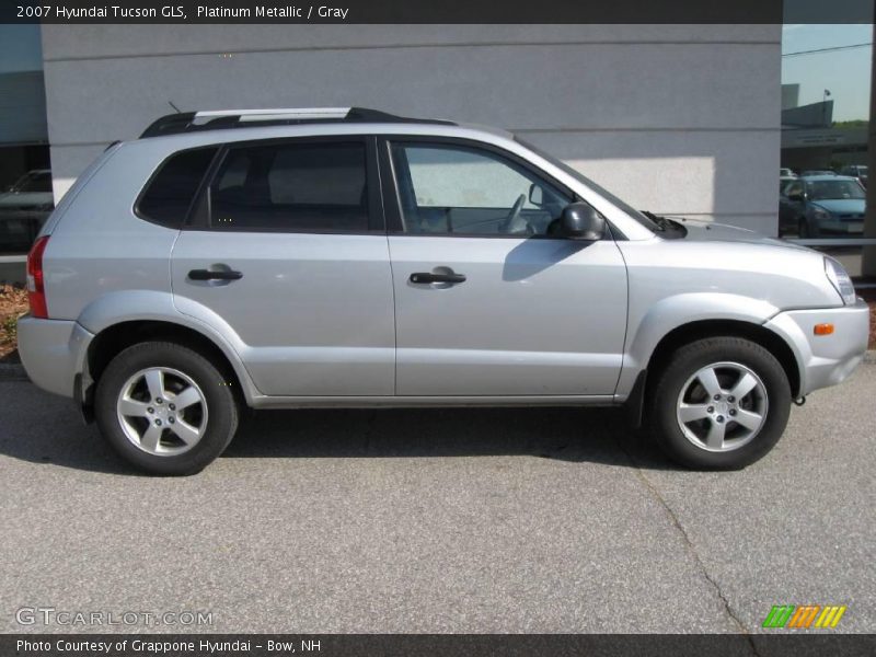 Platinum Metallic / Gray 2007 Hyundai Tucson GLS