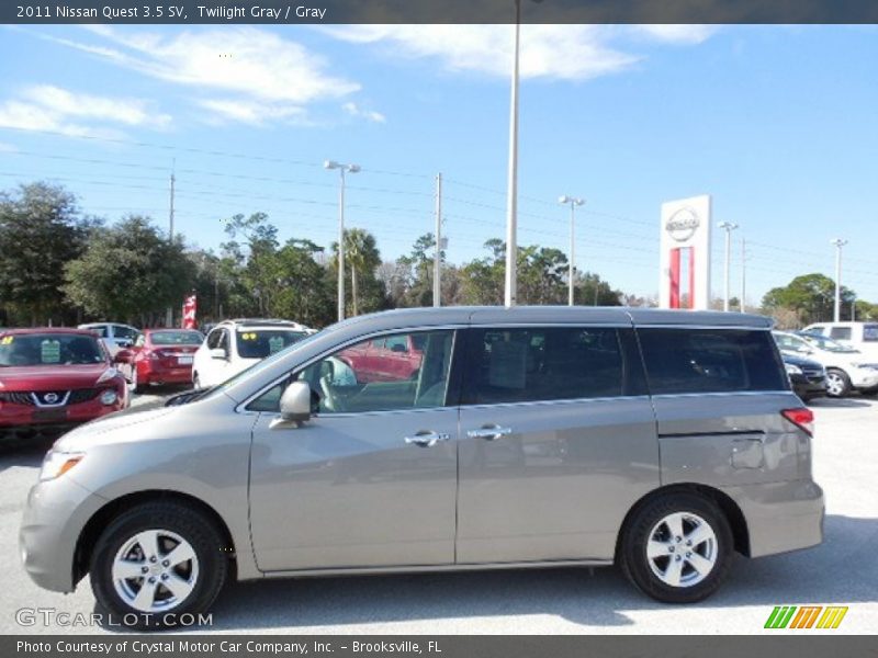 Twilight Gray / Gray 2011 Nissan Quest 3.5 SV