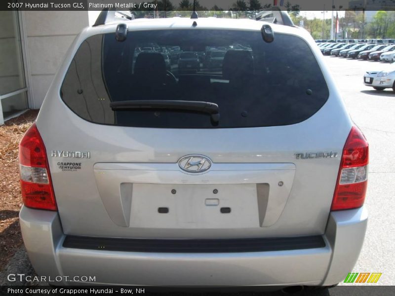 Platinum Metallic / Gray 2007 Hyundai Tucson GLS