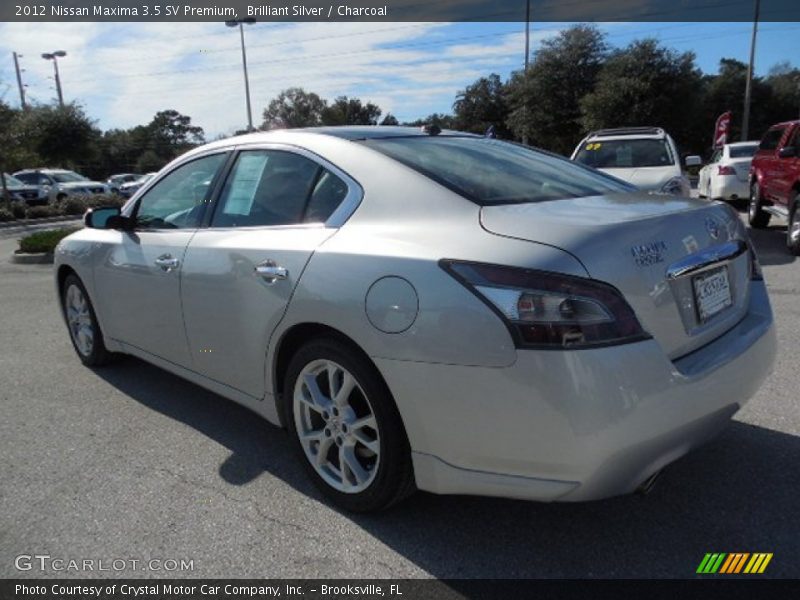 Brilliant Silver / Charcoal 2012 Nissan Maxima 3.5 SV Premium