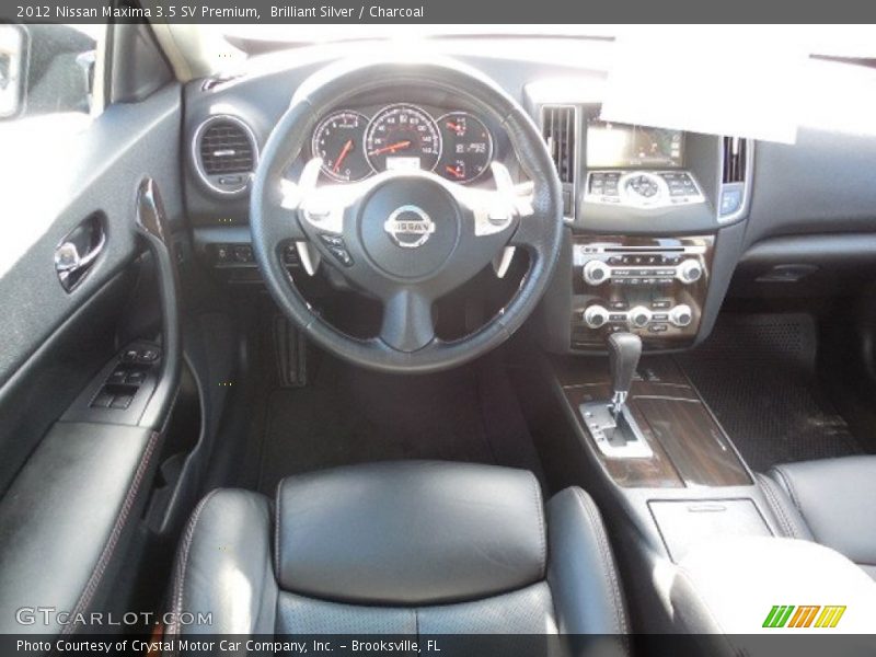 Brilliant Silver / Charcoal 2012 Nissan Maxima 3.5 SV Premium