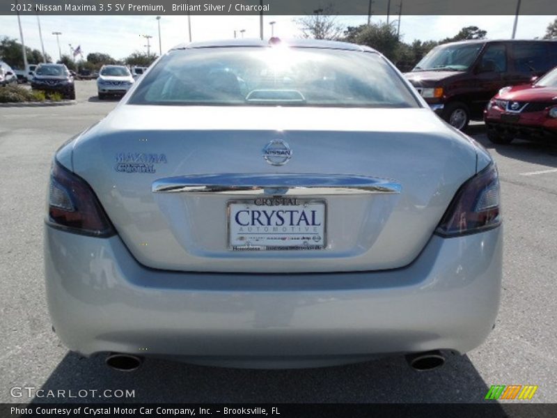 Brilliant Silver / Charcoal 2012 Nissan Maxima 3.5 SV Premium