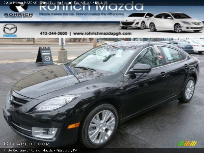 Ebony Black / Black 2010 Mazda MAZDA6 i Grand Touring Sedan