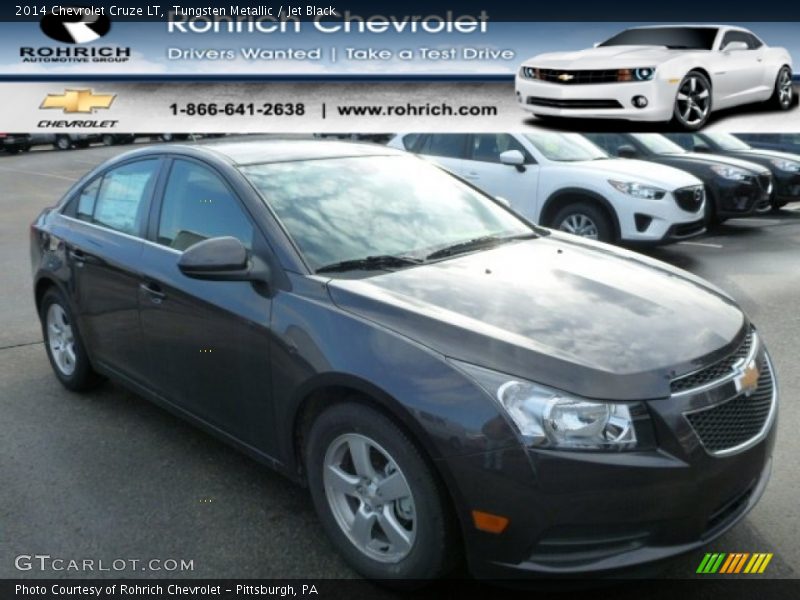Tungsten Metallic / Jet Black 2014 Chevrolet Cruze LT