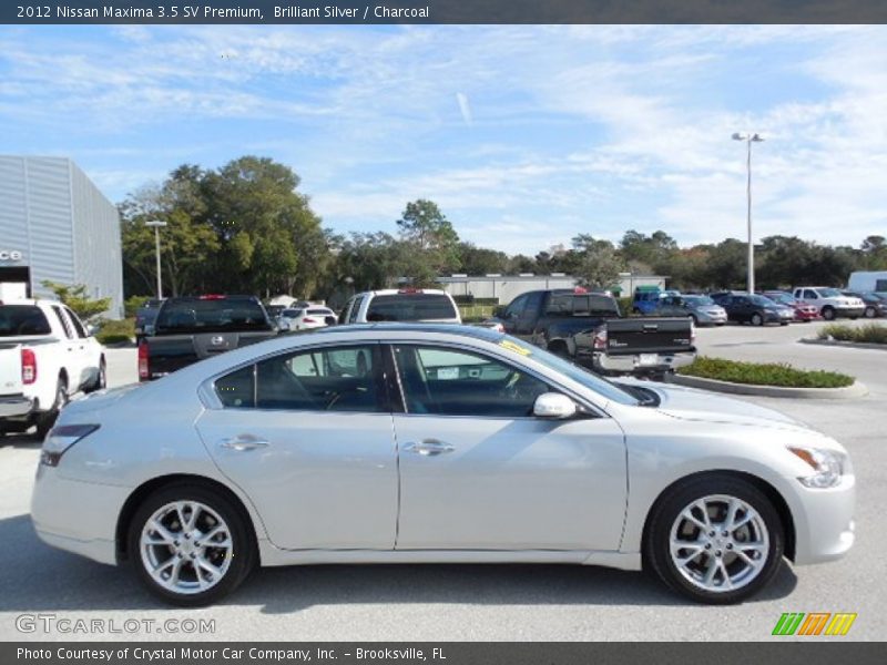 Brilliant Silver / Charcoal 2012 Nissan Maxima 3.5 SV Premium