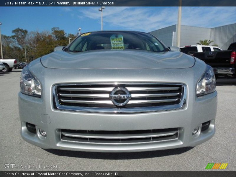 Brilliant Silver / Charcoal 2012 Nissan Maxima 3.5 SV Premium