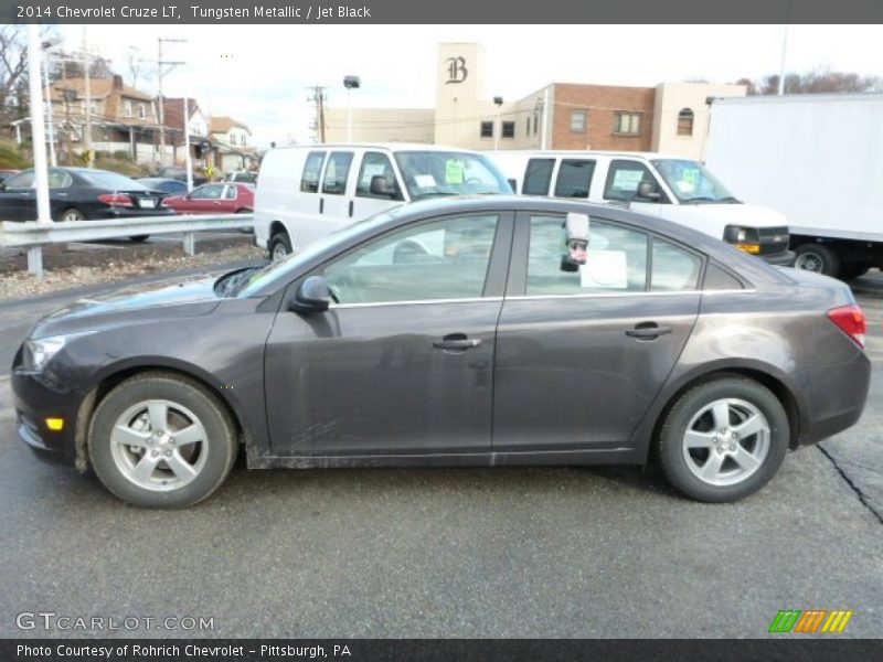 Tungsten Metallic / Jet Black 2014 Chevrolet Cruze LT