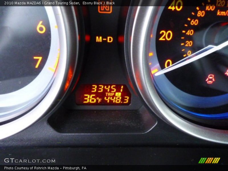 Ebony Black / Black 2010 Mazda MAZDA6 i Grand Touring Sedan