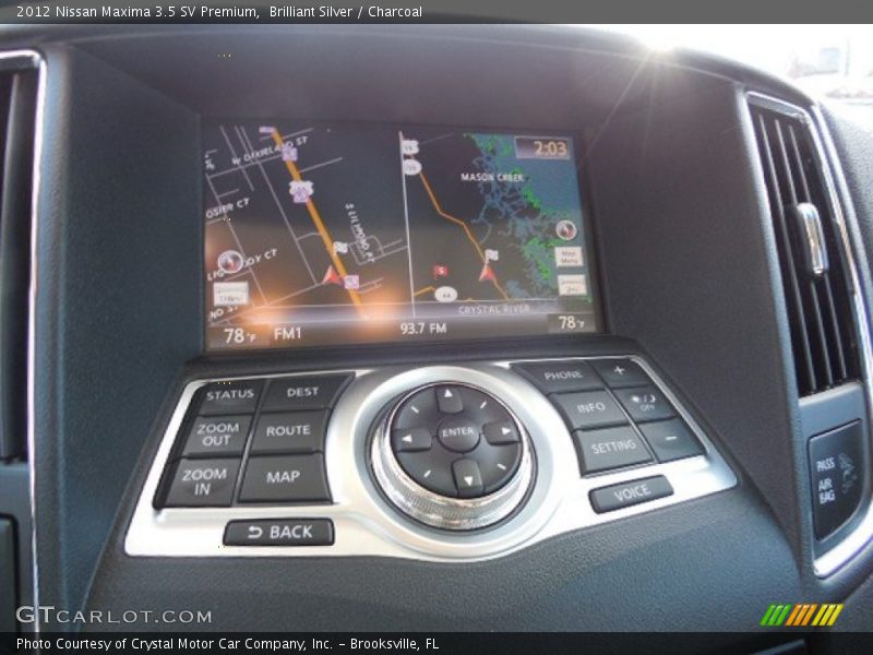 Brilliant Silver / Charcoal 2012 Nissan Maxima 3.5 SV Premium