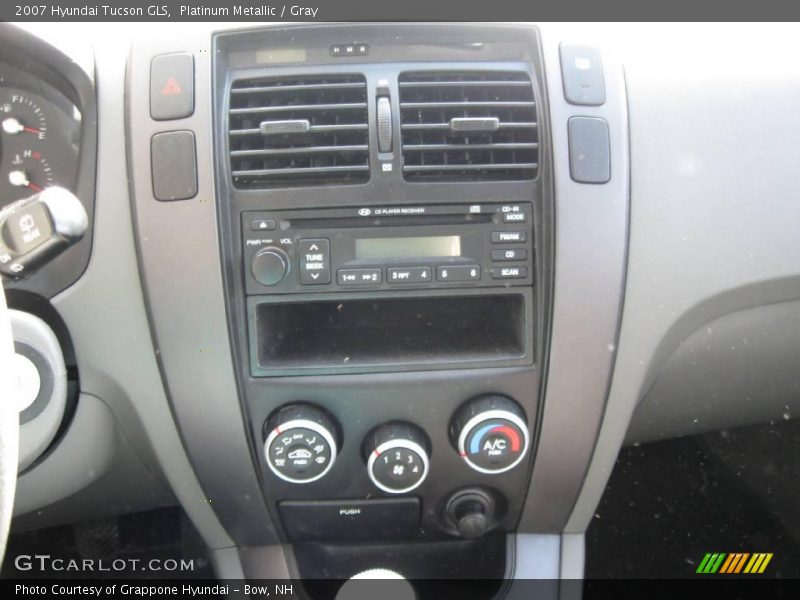 Platinum Metallic / Gray 2007 Hyundai Tucson GLS
