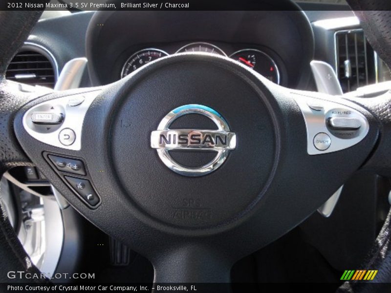 Brilliant Silver / Charcoal 2012 Nissan Maxima 3.5 SV Premium