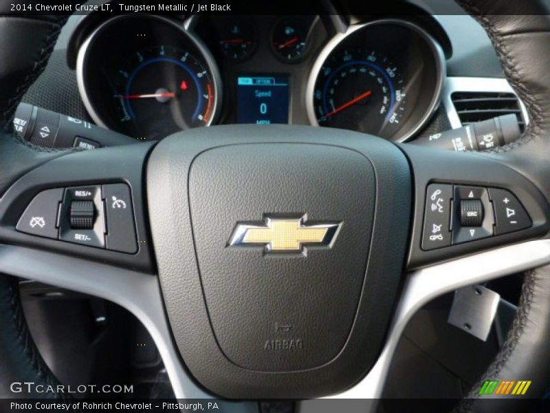 Tungsten Metallic / Jet Black 2014 Chevrolet Cruze LT
