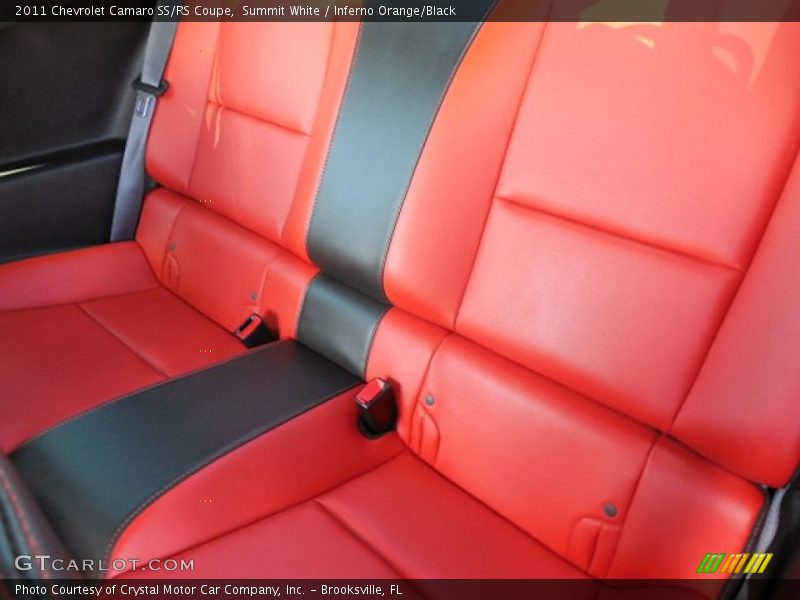 Summit White / Inferno Orange/Black 2011 Chevrolet Camaro SS/RS Coupe