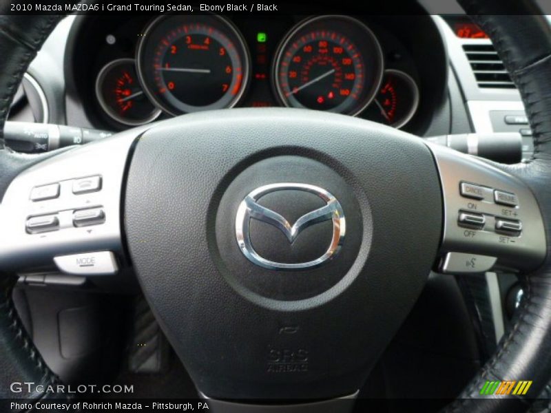 Ebony Black / Black 2010 Mazda MAZDA6 i Grand Touring Sedan