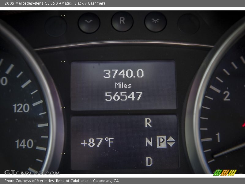 Black / Cashmere 2009 Mercedes-Benz GL 550 4Matic