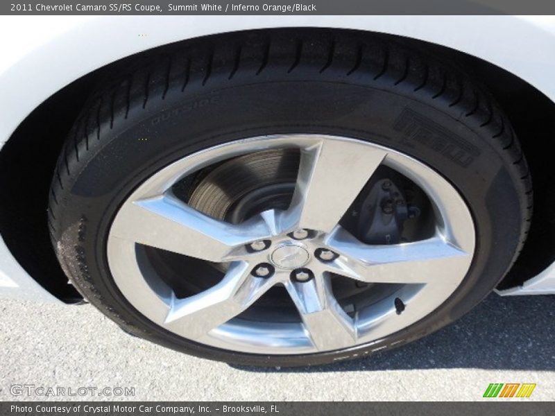 Summit White / Inferno Orange/Black 2011 Chevrolet Camaro SS/RS Coupe