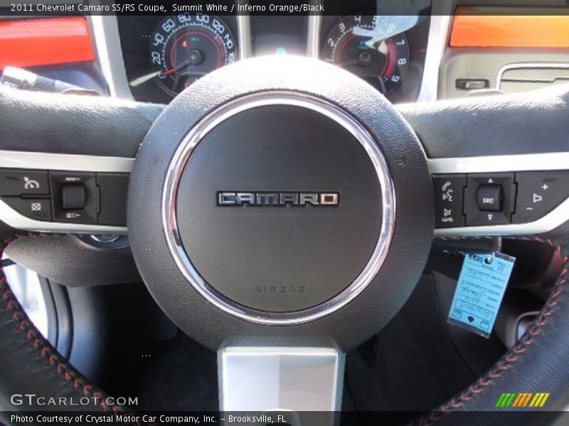 Summit White / Inferno Orange/Black 2011 Chevrolet Camaro SS/RS Coupe