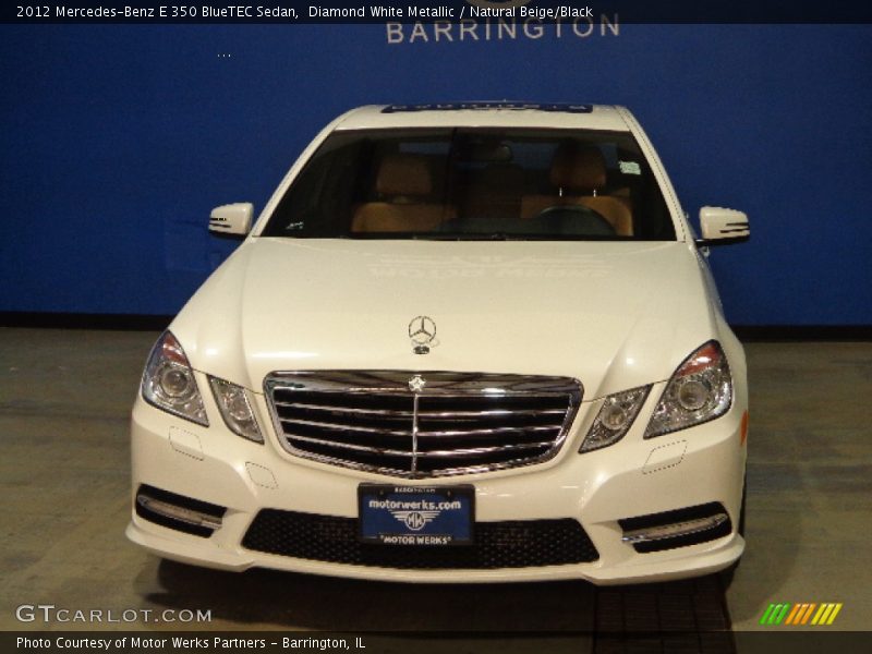 Diamond White Metallic / Natural Beige/Black 2012 Mercedes-Benz E 350 BlueTEC Sedan