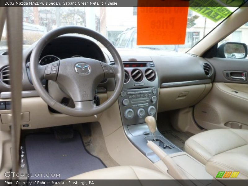 Sepang Green Metallic / Beige 2003 Mazda MAZDA6 s Sedan