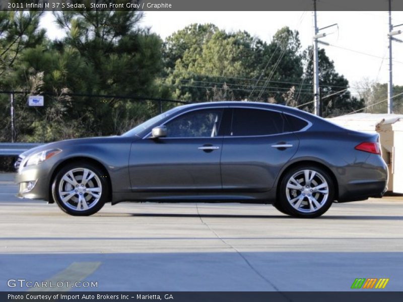 Storm Front Gray / Graphite 2011 Infiniti M 37 S Sedan