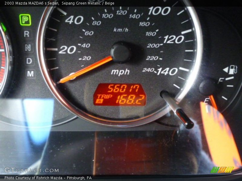 Sepang Green Metallic / Beige 2003 Mazda MAZDA6 s Sedan