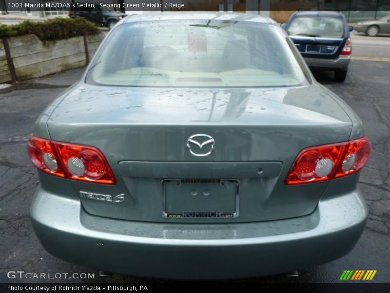 Sepang Green Metallic / Beige 2003 Mazda MAZDA6 s Sedan