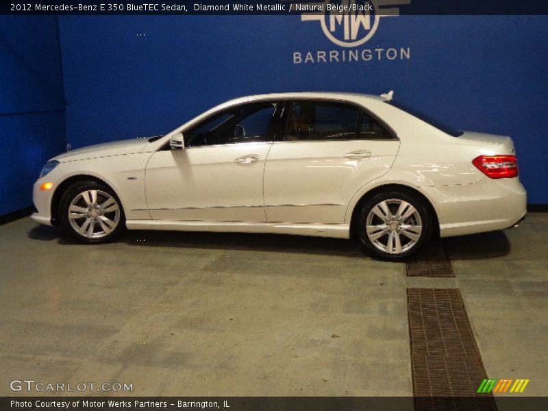 Diamond White Metallic / Natural Beige/Black 2012 Mercedes-Benz E 350 BlueTEC Sedan