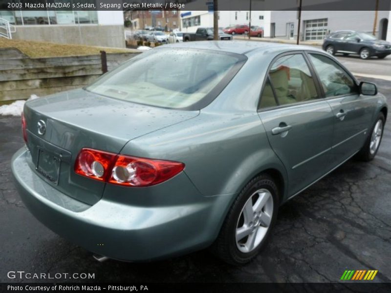 Sepang Green Metallic / Beige 2003 Mazda MAZDA6 s Sedan