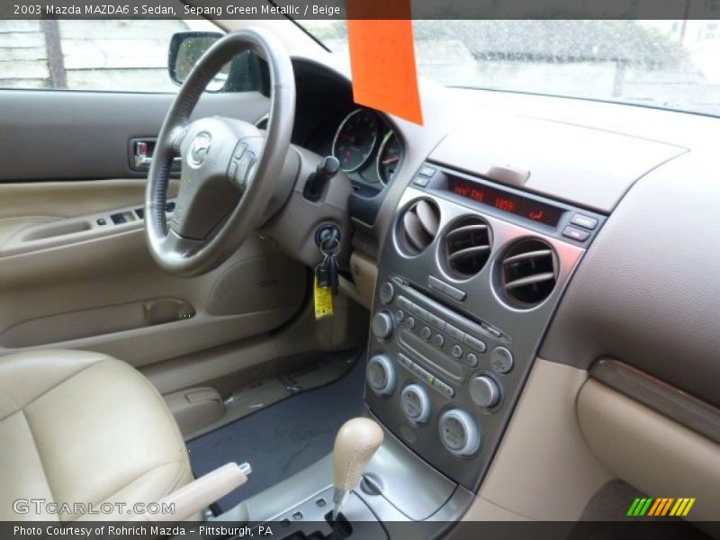 Sepang Green Metallic / Beige 2003 Mazda MAZDA6 s Sedan