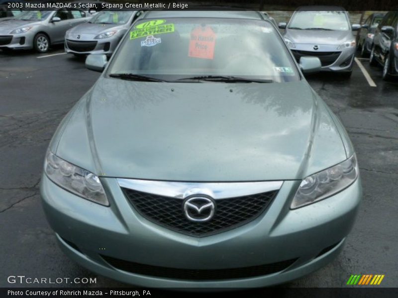 Sepang Green Metallic / Beige 2003 Mazda MAZDA6 s Sedan