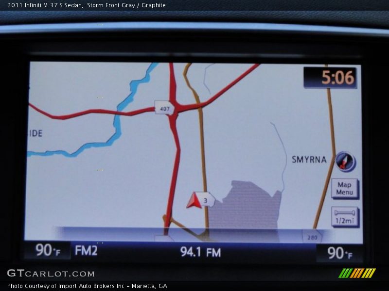 Navigation of 2011 M 37 S Sedan