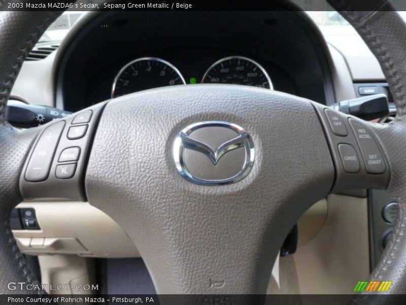 Sepang Green Metallic / Beige 2003 Mazda MAZDA6 s Sedan