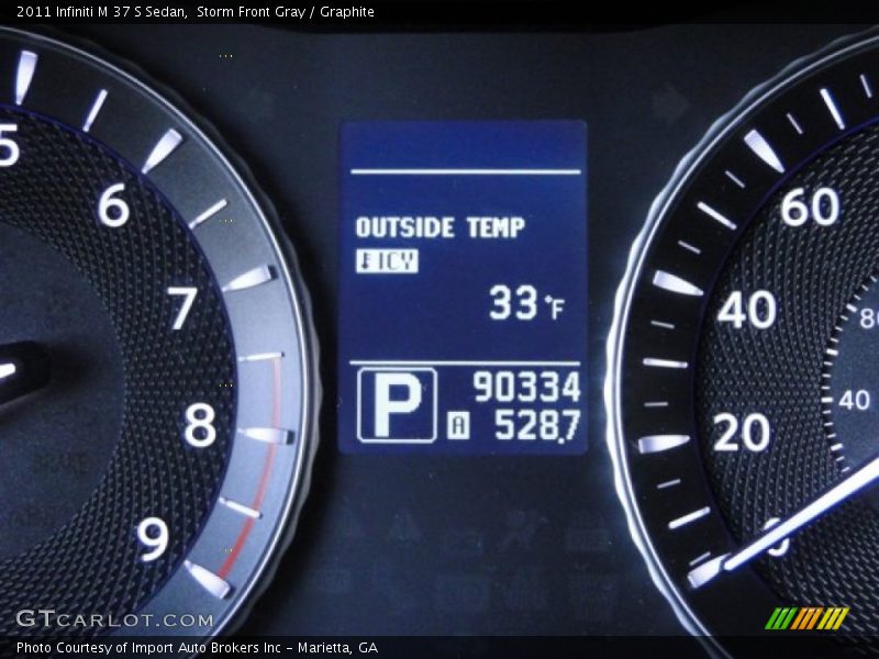 Storm Front Gray / Graphite 2011 Infiniti M 37 S Sedan