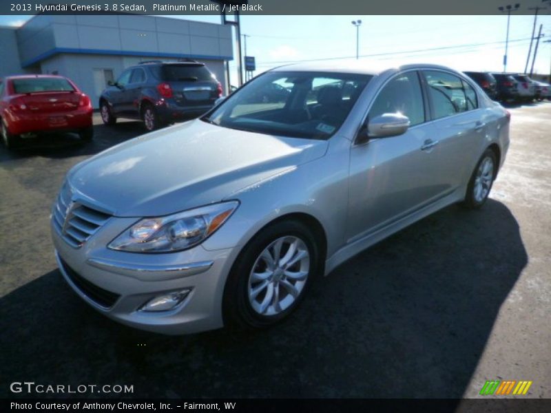 Platinum Metallic / Jet Black 2013 Hyundai Genesis 3.8 Sedan