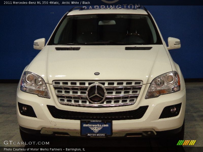 Arctic White / Black 2011 Mercedes-Benz ML 350 4Matic