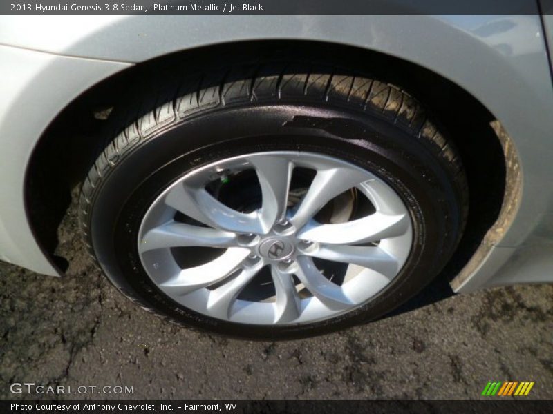 Platinum Metallic / Jet Black 2013 Hyundai Genesis 3.8 Sedan