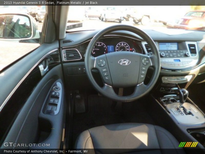 Platinum Metallic / Jet Black 2013 Hyundai Genesis 3.8 Sedan