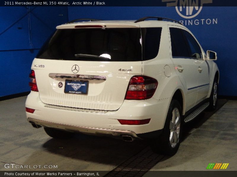 Arctic White / Black 2011 Mercedes-Benz ML 350 4Matic
