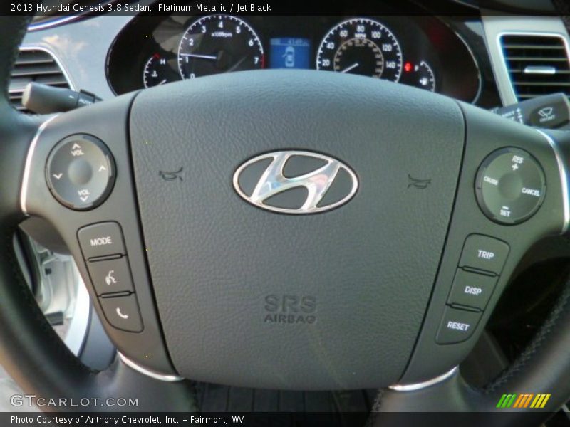 Platinum Metallic / Jet Black 2013 Hyundai Genesis 3.8 Sedan