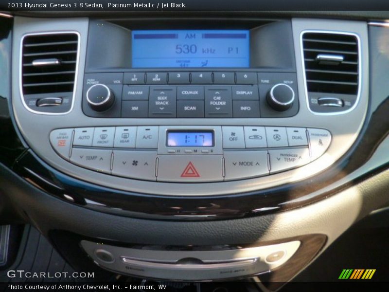 Platinum Metallic / Jet Black 2013 Hyundai Genesis 3.8 Sedan